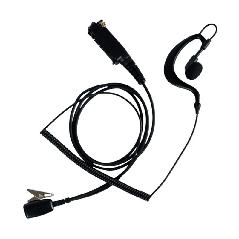 RISENKE STP9000 Earpiece for Sepura STP8000 STP8030 STP8035 STP8038 Walkie Talkie Two Way Radio G-Shape Headset with Mic PTT