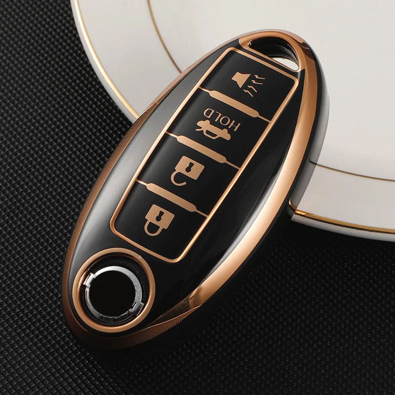 

Чехол для автомобильного ключа для Nissan Qashqai X-Trail T31 T32 Juke J10 J11 Tiida Altima Pathfinder Kicks для Infiniti, автомобильный аксессуар