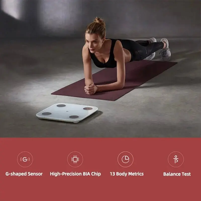 Цифровые умные весы для измерения веса тела и жира электронные
