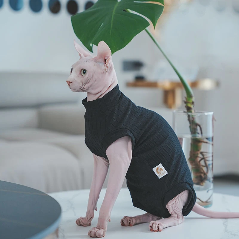 Пижама женская Всесезонная однотонная милый жилет с 4 ногами и кошкой-сфинксом