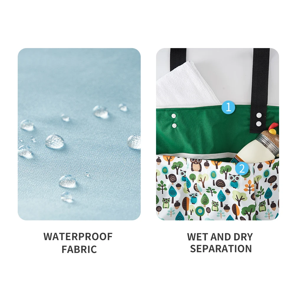 Happyflute большая висячая Wetbag Водонепроницаемая детская тканевая сумка для