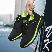 fashion couple lace up breathable tennis shoes women lightweight running shoes outdoor comfortable non slip sports shoes