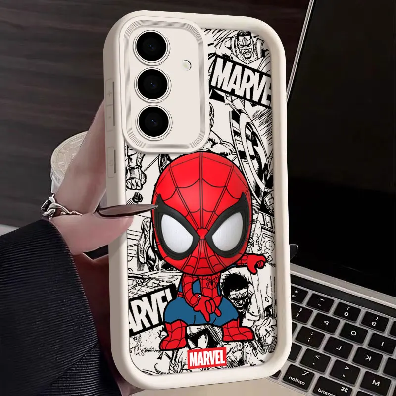 Фото Чехол Marvel Spiderman Cute Fundas для Samsung Galaxy S26 S25 S24 S23 S22 Plus S21 Ultra S20 FE, силиконовая задняя крышка для телефона S26Ultra №1