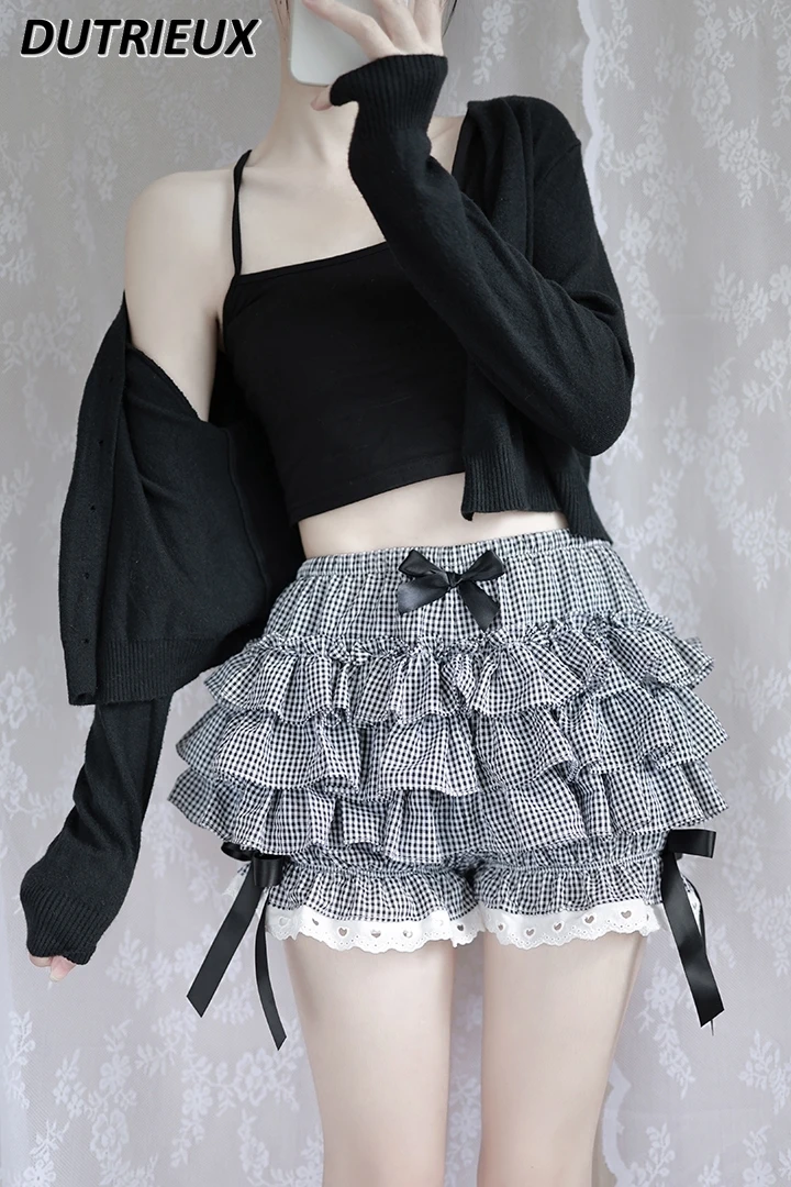 

2023 New Summer Women's Skirt Solid Color Lolita Shorts for Lady Pettiskirt Girl Shorts Fashion Simple High Waist Shorts