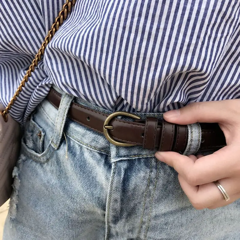 

New Korean Soft Fashion Narrow Belt Women'S Simple And Versatile Travel Decoration Jeans Belt Dress Thin Belt Women A3320