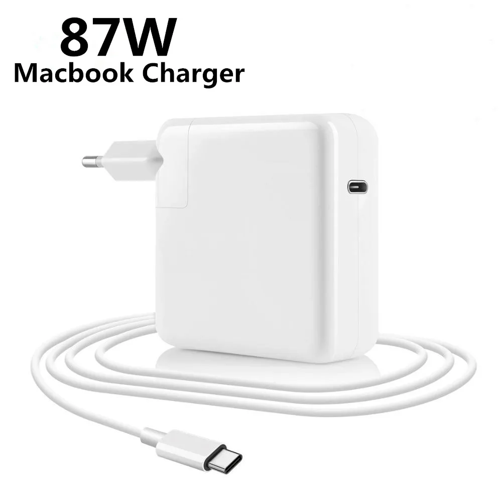 

87W PD USB-C Power MagSaf* 2 Adapter Laptop Notebook Fast Charger For Apple Macbook Pro 15'' M1 A1719 A1707 Release 2016-2020