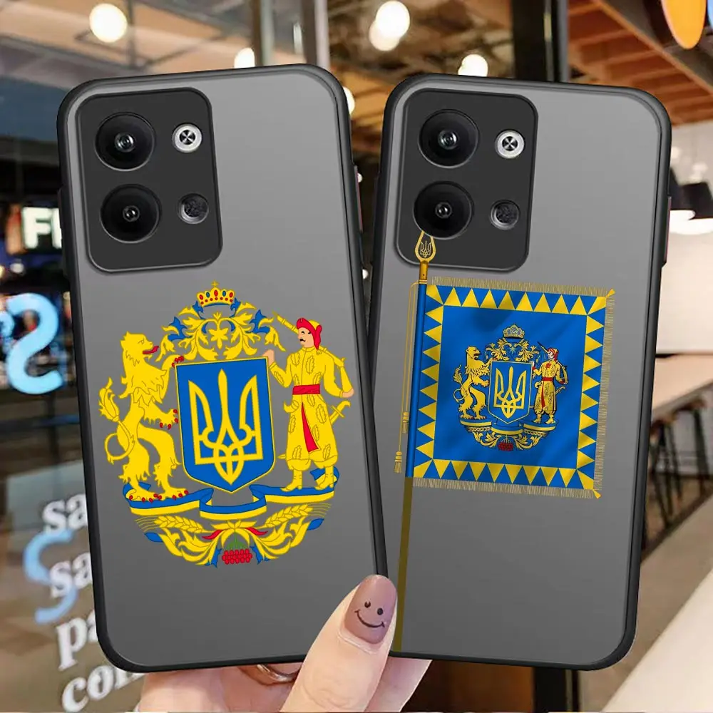 

New Hot Lovely Ukraine Flag Fashion Matte Case For Realme 10 Case For Oppo Realme 10 9 8i 8 7 7i 6 5 3 V15 V11 X7 C2 Pro Plus 5G