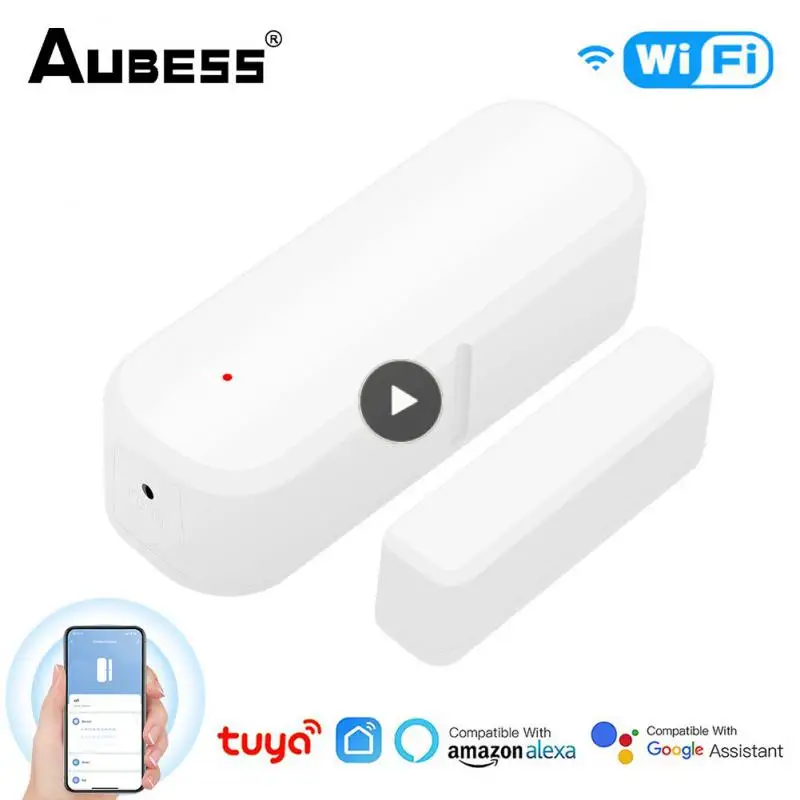 

Смарт-датчик открывания/закрытия дверей, независимый Магнитный смарт-датчик для умного дома, Wi-Fi, работает с приложением Google Home Alexa