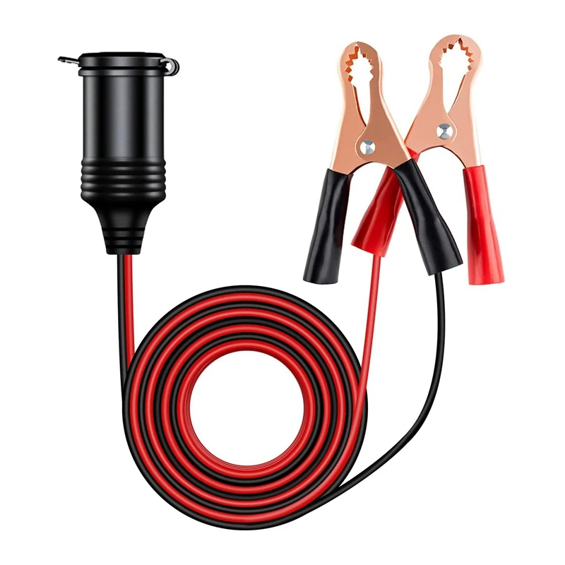 

4M Car Cigarette- Lighter Extension Cord 12/24V Car Battery Connection Cable With 17AWG Female Plug