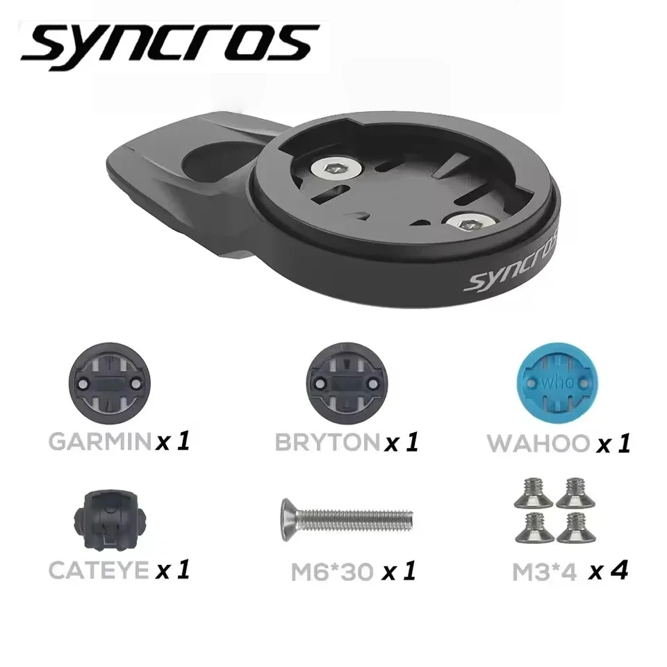 Фото Крепление для велокомпьютера SYNCROS XC Top Cap, 0 градусов, 10 мм °   Руль для велосипедов Fraser Ic Sl Wc/Dc/Xc, вынос руля Xc 1.5/2.0 для Garmin/Wahoo/Bryton №2