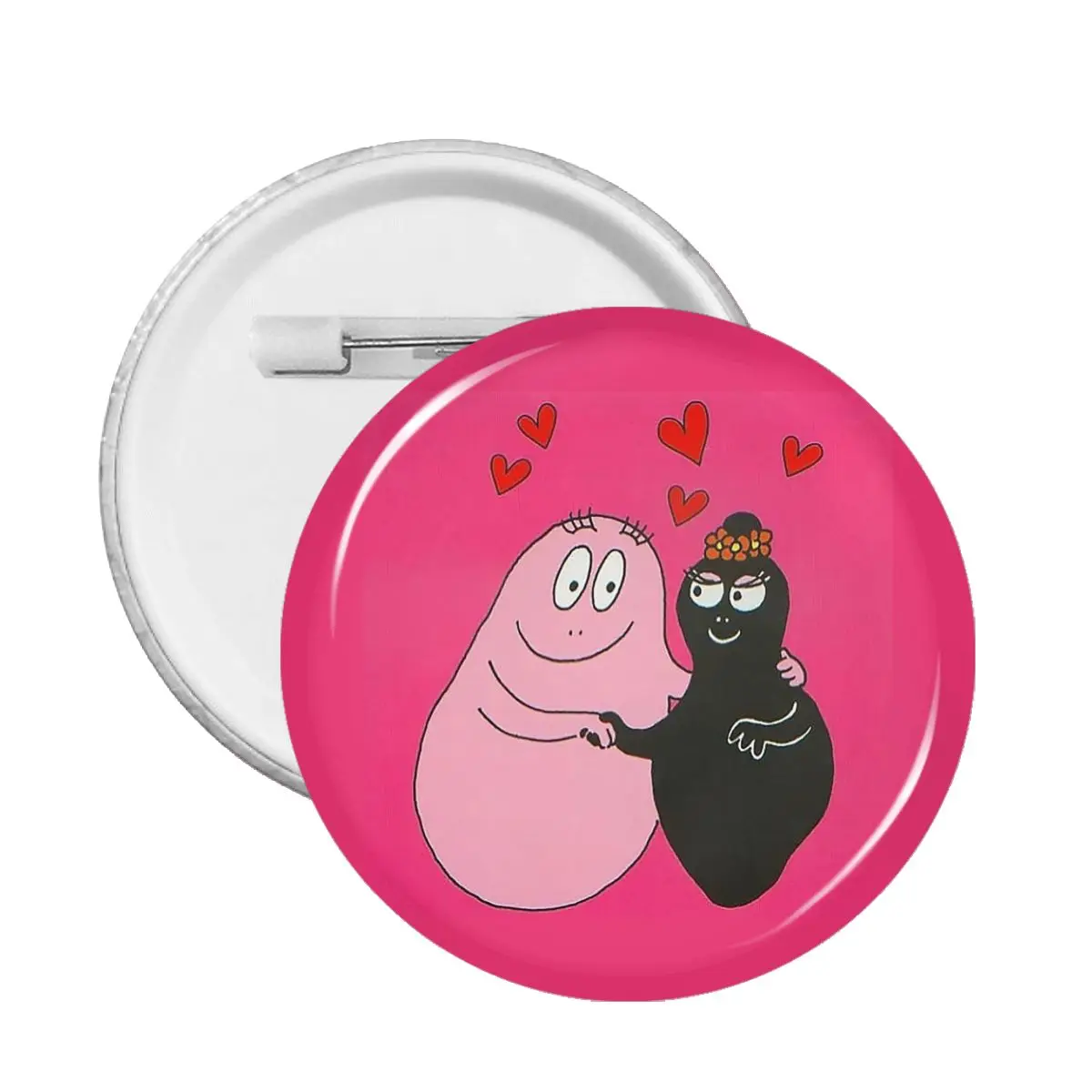 

Значок на воротник barbapпа из ПВХ, креативная анимационная брошь для родителей и детей, подарочное украшение для шляпы