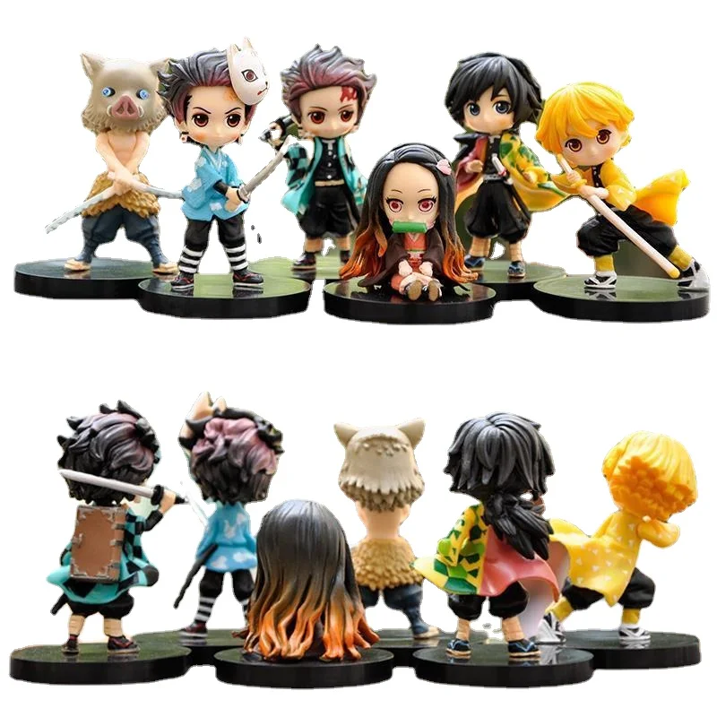 

Ghost Slayer Blade New Cartoon Stove Gate Tanjiro Nezuko My Wife Shanyi Surprise Blind Box Hand-held Car Decoration Holiday Gift
