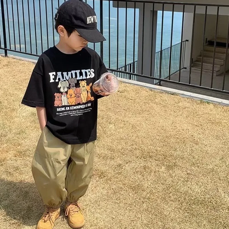 

Short Sleeve Tee Shirt Children's T-shirts For Kids Baby Tshirt Infant Boy's T-shirt Korea Korean Summer Clothes Tops Tees Boys