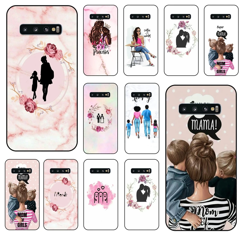 Недорогой чехол Super mom для Galaxy S10 Plus черный водонепроницаемый из ТПУ 3D-чехол