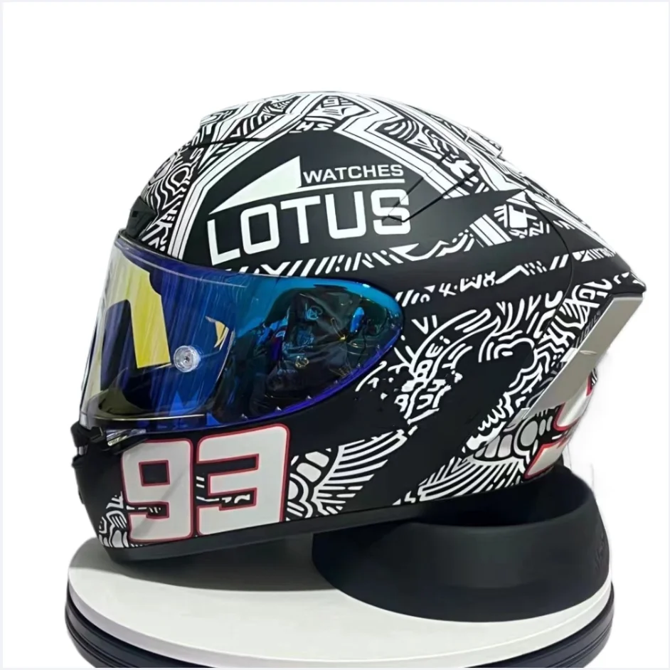 Мотоциклетный шлем X14 Marquez для езды на мотоцикле и велосипеде с рисунком
