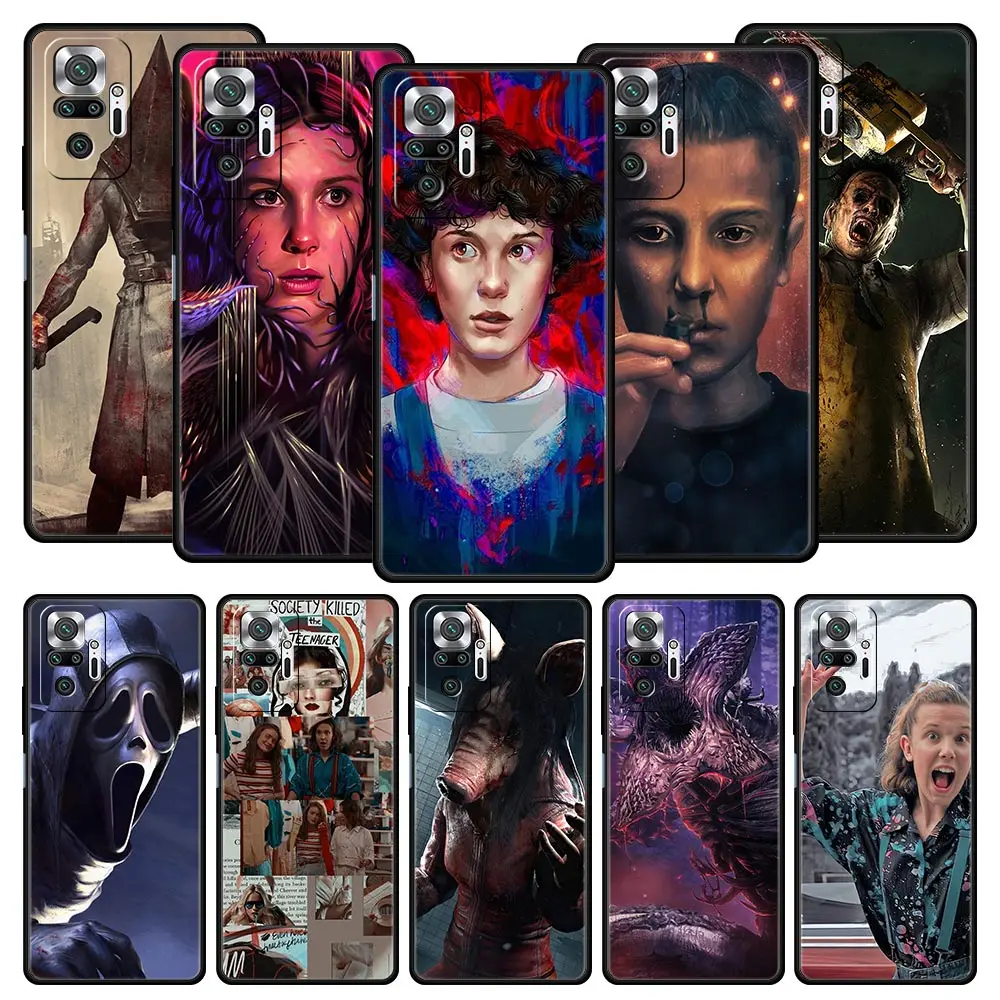 

Stranger Things TV Millie Bobby Phone Case For Xiaomi Redmi Note 10 11 9 8 Pro 10S 9S 7 8T 9T 9A 8A 9C K40 Gaming 11T 5G Cover