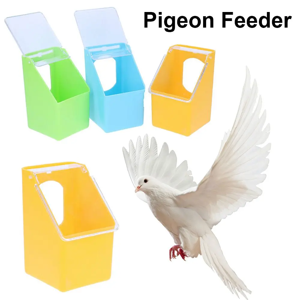 

Pigeon Feeder Water Feeding Plastic Food Dispenser Parrot Food Container Anti Splash Water Feeding Bowl Box Bird Feeder