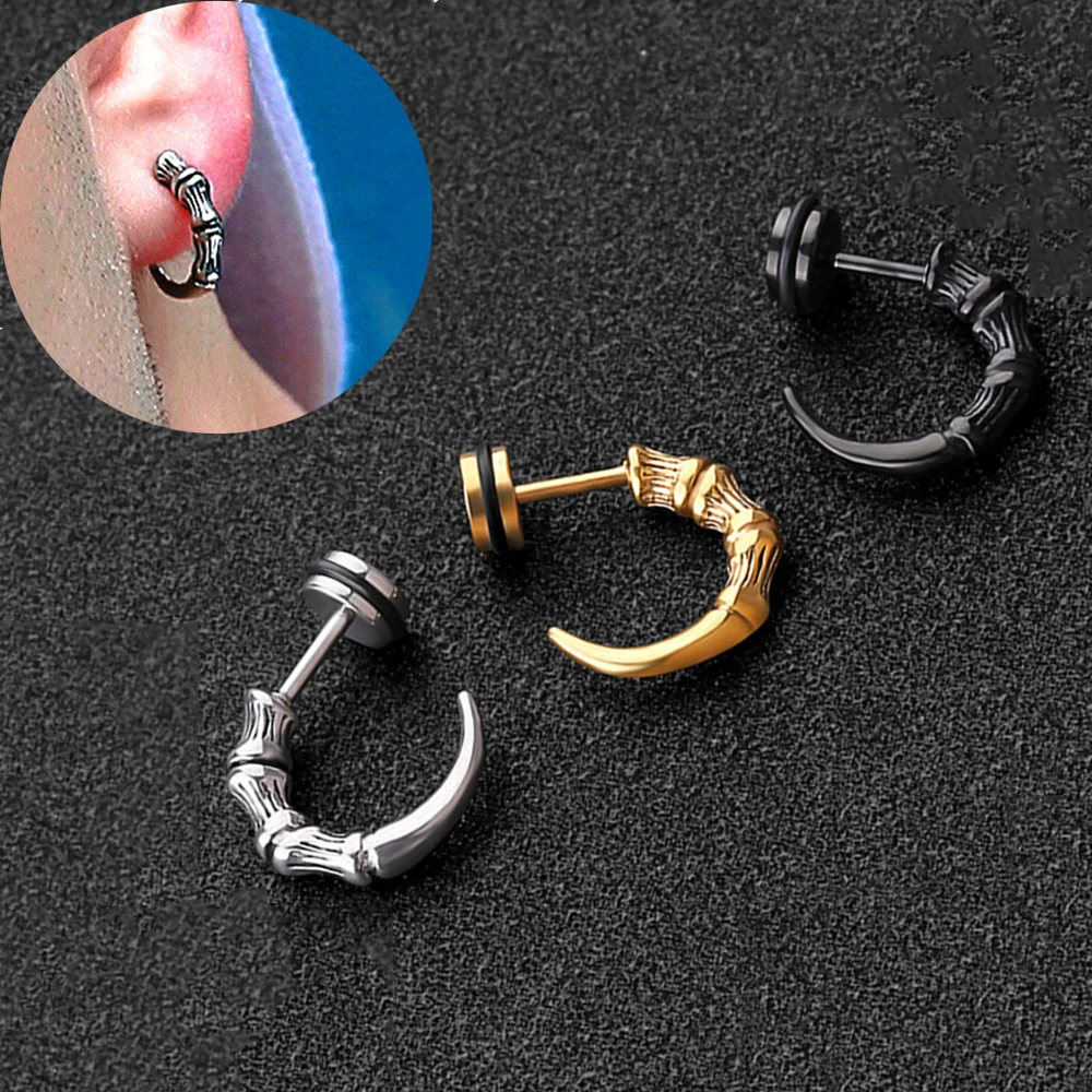 Винтажные серьги-гвоздики с орлиным когтем для женщин и мужчин модные