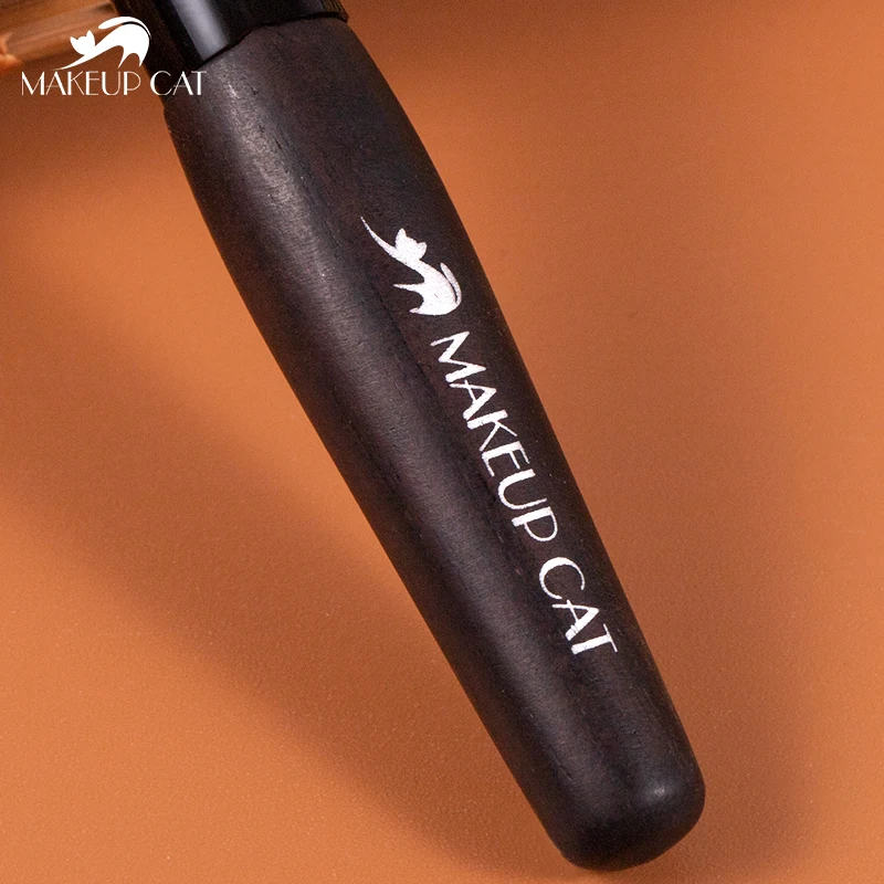 Косметическая Кисть для макияжа Cat-кисть бровей из натурального черного дерева с
