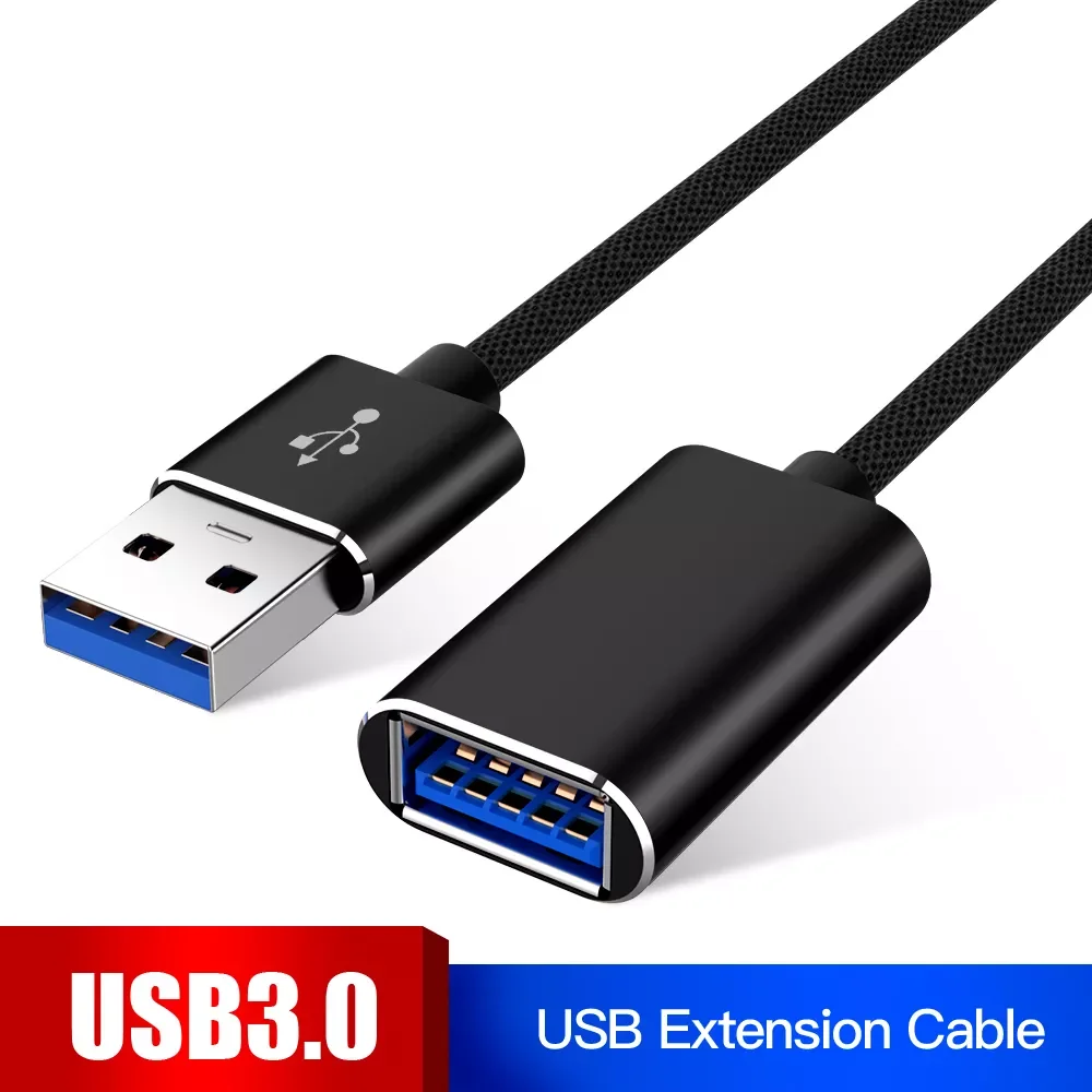 

USB Extension Cable Super Speed USB 2.0 Cable Male to Female 1m Data Sync USB 3.0 Extender Cord Data Cable Extender Wire