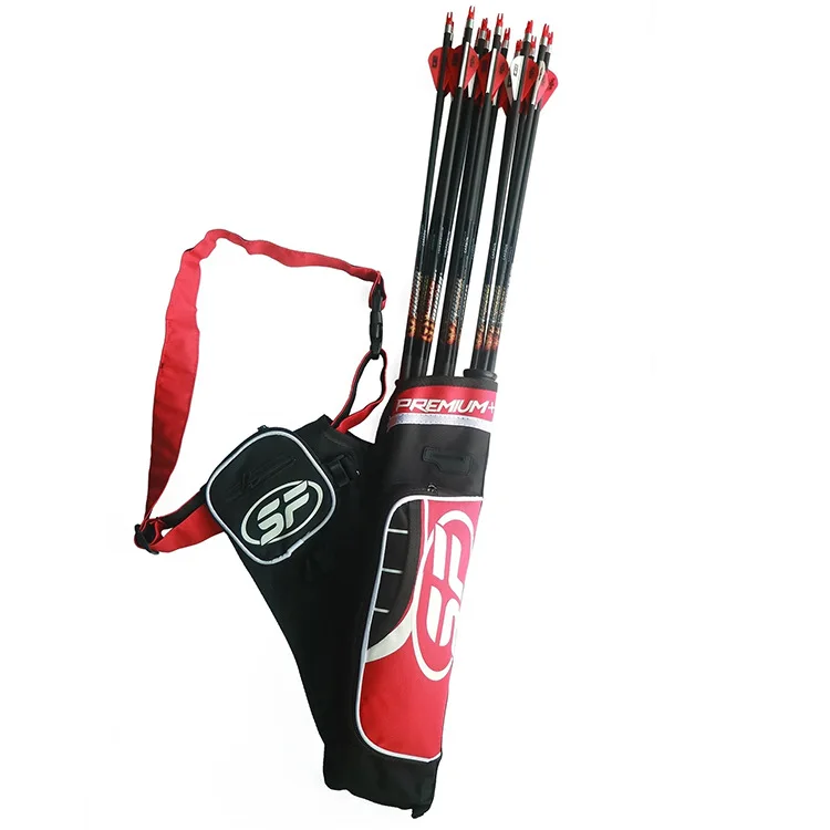 Колчан для стрел с тремя трубками Регулируемый на поясе изогнутого лука охоты и