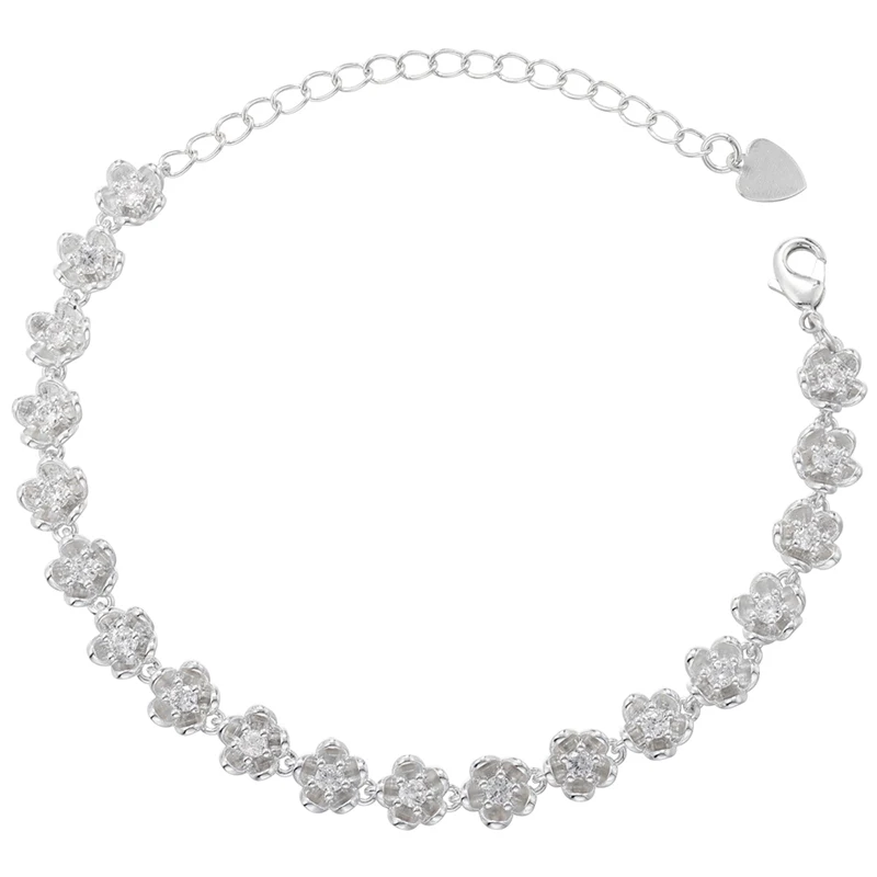 ZHUKOU высококачественные женские браслеты с цветами латунные позолоченные