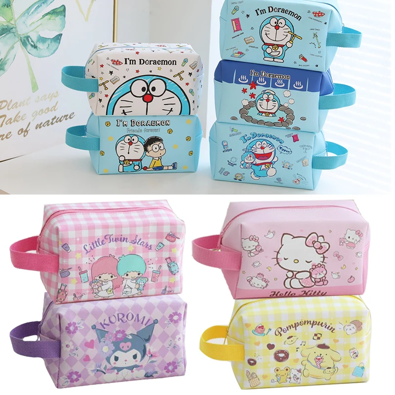 

33 Style Kawaii Hello Kitty Melody Cinnamoroll Handbag Cartoon Little Twin Star Waterproof Washbag Travel Storage Bag Girl Gift