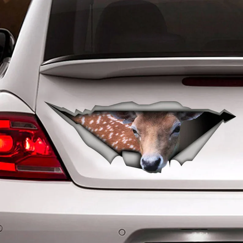 

Deer decal, car decal, 3d decal, car decoration, animal decal