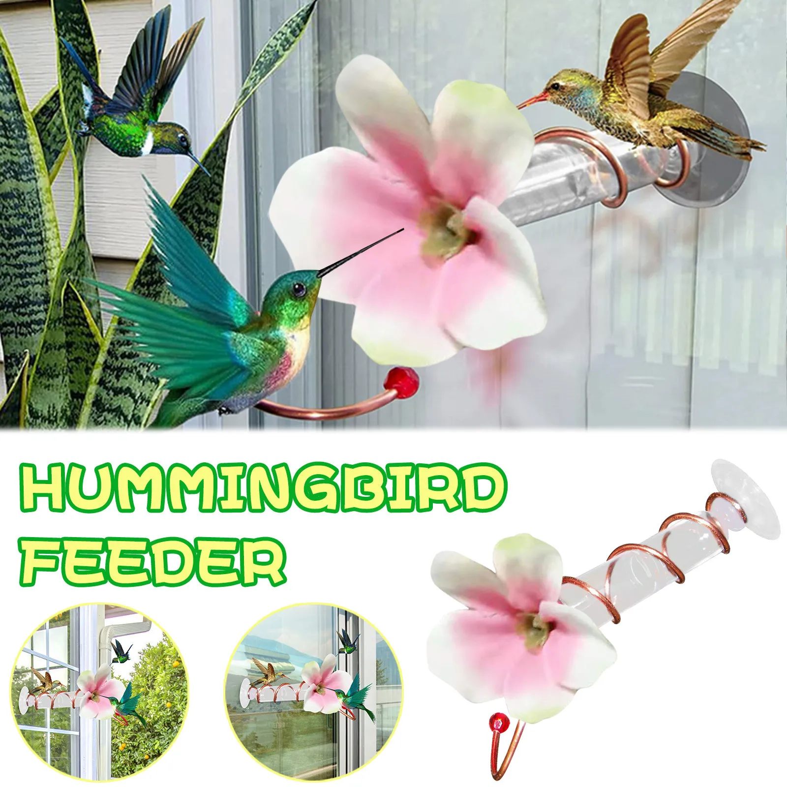 

Pet Bird Feeder Feed Station Hanging Bird Feeders Garden Birds Food Dispenser Feeders Outdoor Tree Garden Yard Decoration 3Q