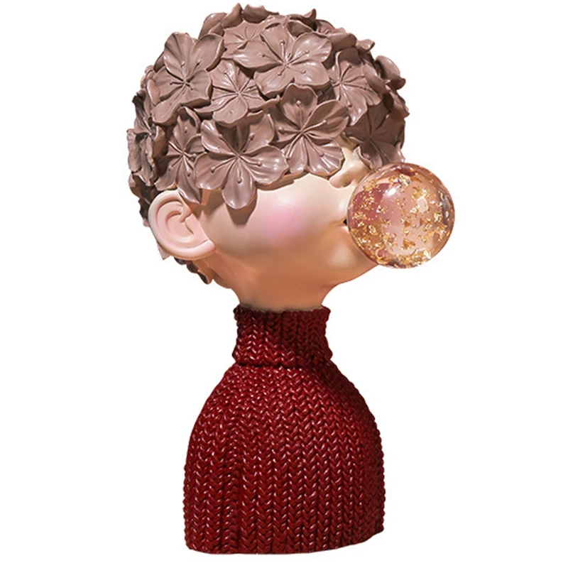 

Хрустальная резинка, искусственная смола, скульптура, домашний декоративный бюст, настольные украшения, декор для ТВ-кабинета