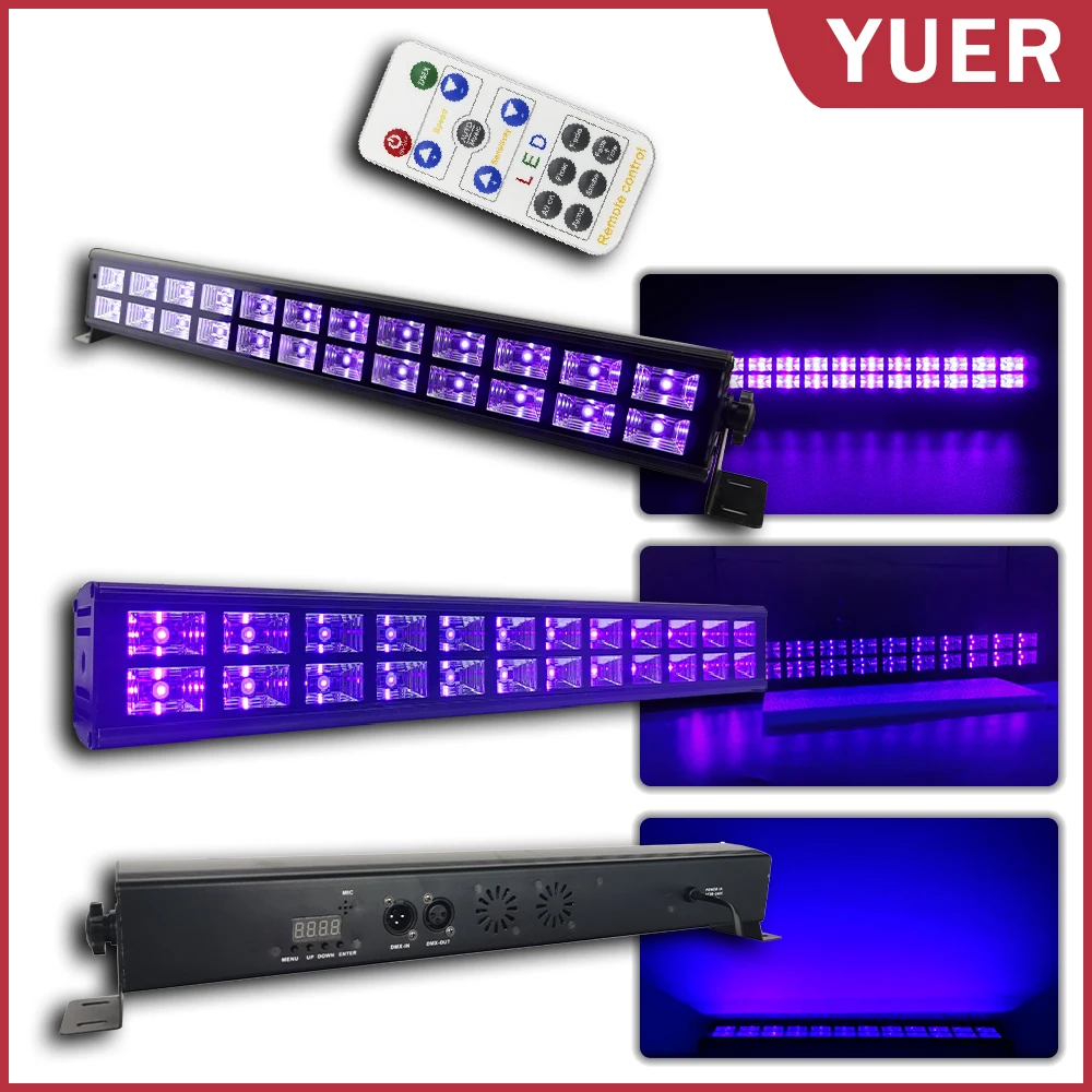 Светодиодный УФ-Стробоскоп YUER 24X 3 Вт стробоскосветильник с окрашенным эффектом