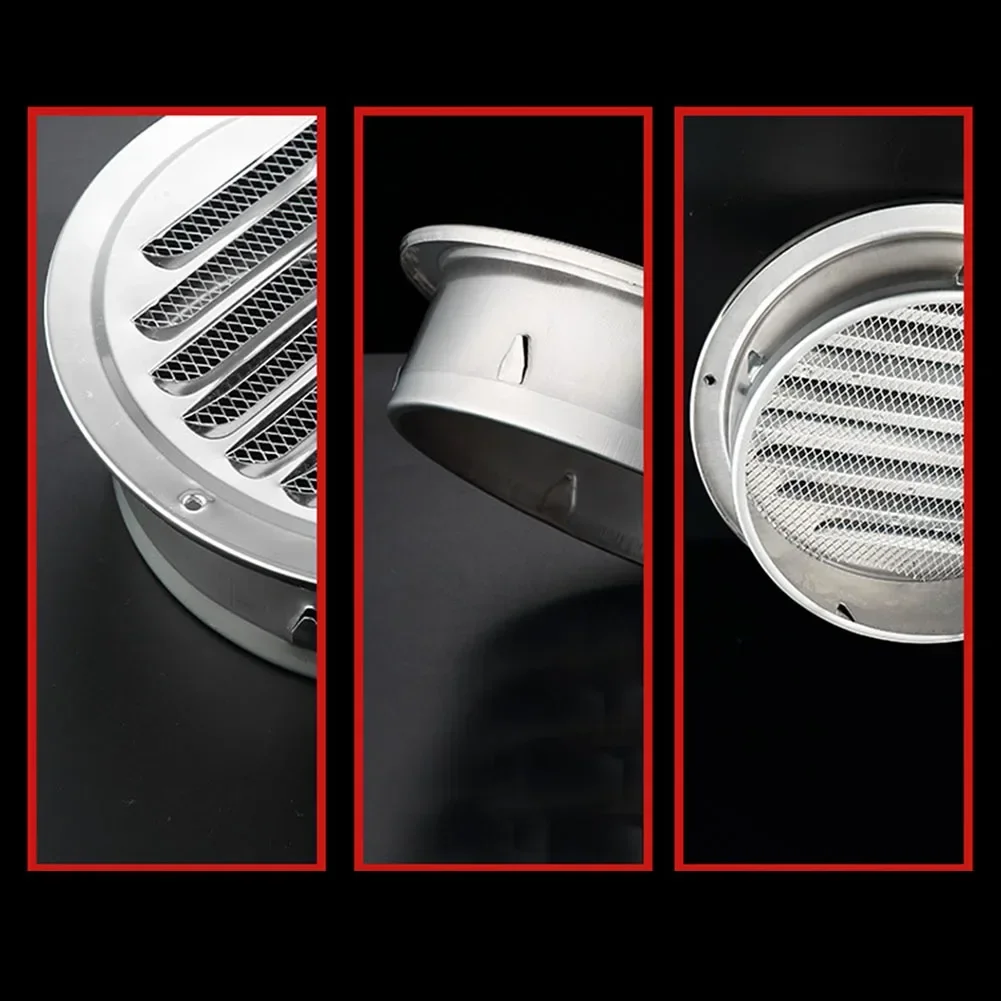 Круглая вентиляционная решетка из нержавеющей стали 70-300 мм внешняя стена