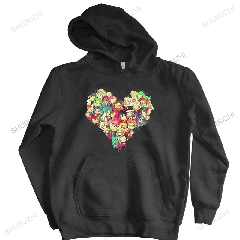 

new love pattern fairy tail cosplay print jacket hoodie men and women the same autumn winter loose cotton hoodies