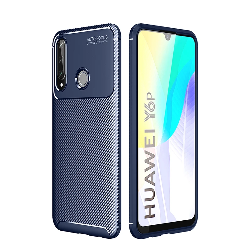 

case for huawei y6p bumper cover on huaweiy6p y 6p y6 p phone coque back bag soft tpu matte shell huawey huwei hawei huawe huawi