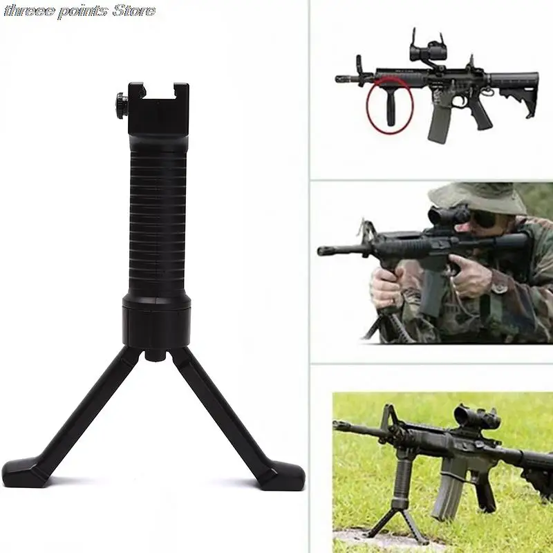

Горячая Распродажа Grip Bipod, нейлоновый кронштейн для пейнтбола, страйкбола, рельсовый адаптер 20 мм, поворотная головка, вспомогательное креп...