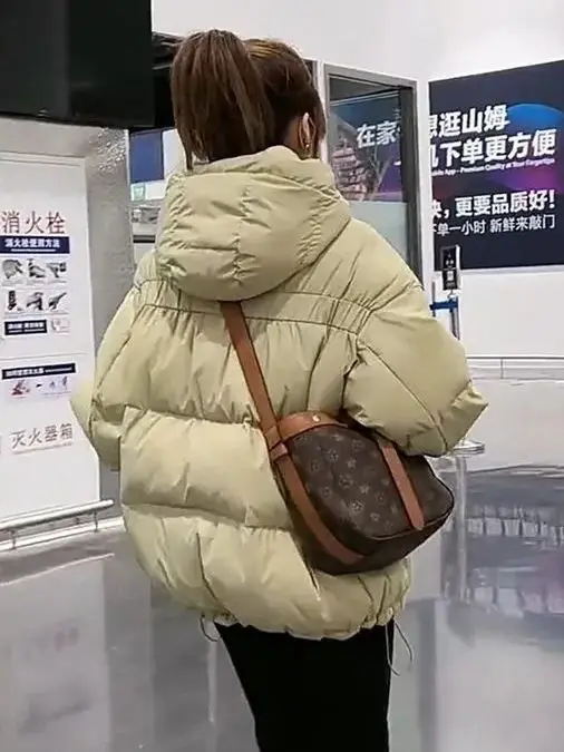 Winter Parkas Jacket Women Thicken Warm Coat Womens with Hooded Jackets Solid Cotton-padded Woman Fashion New Streetwear S73