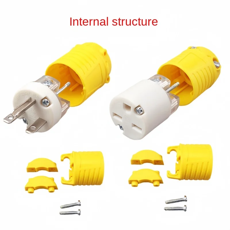 Наконечник удлинительного шнура NEMA 6-15P 15Amp 250 6-15R сменный Электрический штекер и