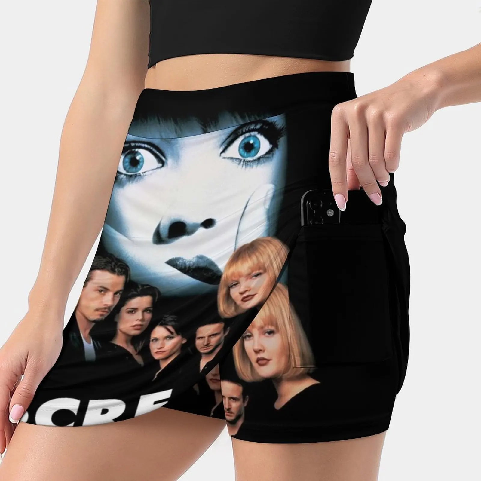 

Scream ( Ghostface ) Women's skirt Aesthetic skirts New Fashion Short Skirts Scream Ghostface Horror Slasher 90S Sidney