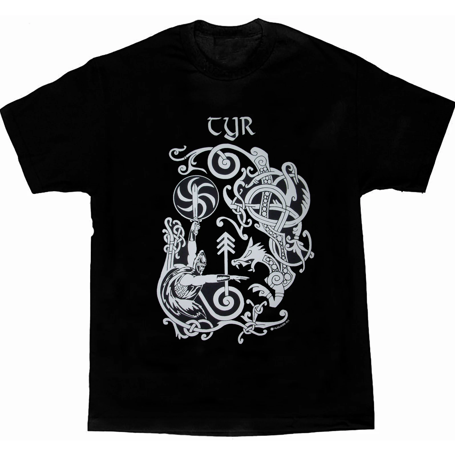 Norse Viking God Tyr Rune T-Shirt. Summer Cotton Short Sleeve O-Neck Mens T Shirt New S-3XL