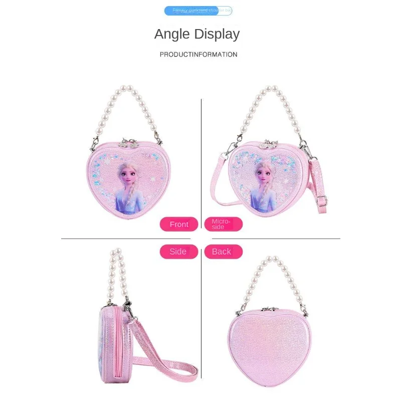 Disney Frozen Crossbody Bag for Girls Children's Waterproof Cute Cartoon Princess Elsa Shoulder Bag Purse Handbags Birthday Gift