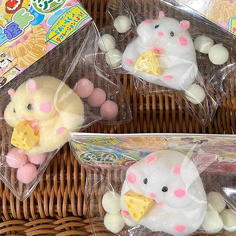 Kawaii маленький хомяк игрушки для снятия стресса мягкая мальтозная антистрессовая