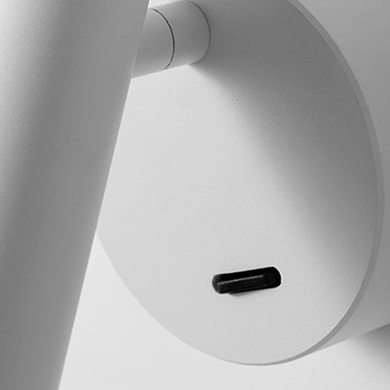 Современная простая белая черная золотая металлическая настенная лампа для