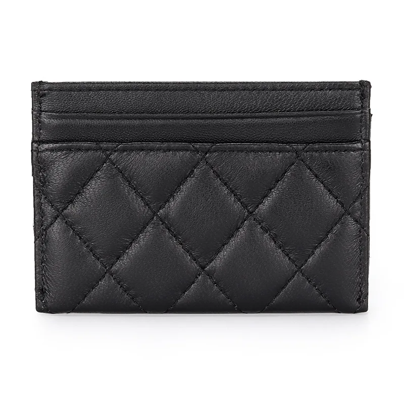 Women Front Pocket Minimalist Slim Wallet Cardholder Small Fashion Luxury Brand Leather Purse Ladies Card Bag