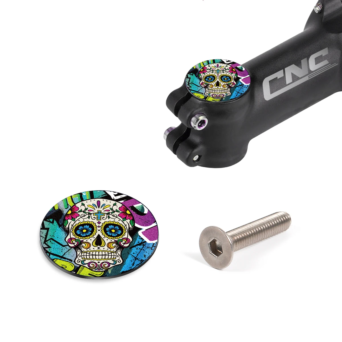 SUNTNUR алюминий 6061 CNC 1-1/8 дюйма верхняя крышка велосипедного стержня 1 шт.