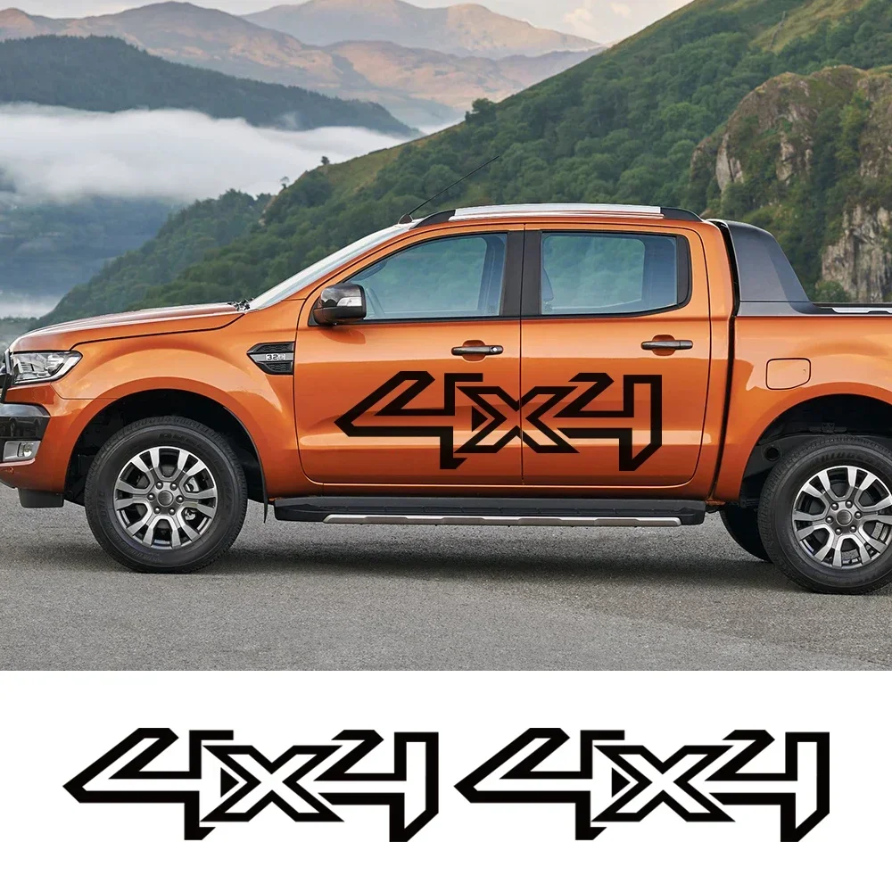4X4 виниловая пленка наклейка на боковую автомобильную наклейку для VW Amarok Ford Ranger