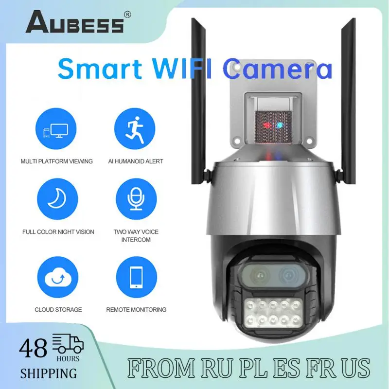 

8MP 4K PTZ Smart IP Camera Dual Lens 8X Zoom Audio Outdoor WiFi Camera Motion Detection Light Alarm CCTV Video Surveillance Cam