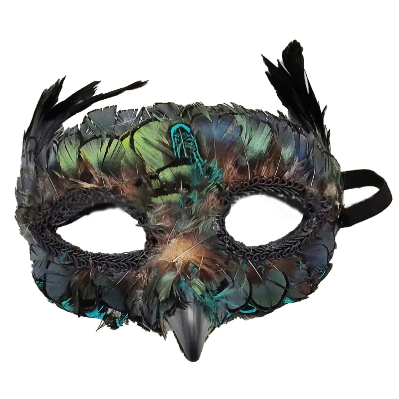 Маска на Хэллоуин с клювом Венецианская маска Полумаска для лица Маскарадная