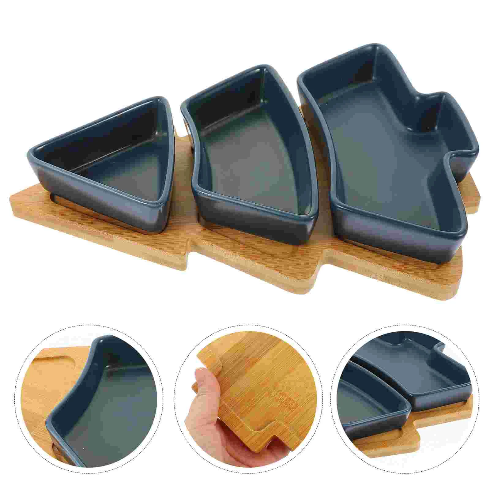 

Christmas Tray Snack Plate Serving Dish Platter Fruit Tree Japanese Dry Sashimi Jewelry Bowl Saucers Tabletop Cutlery Dessert