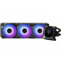 msi mpg coreliquid k360 v2 cpu liquid coolers 360mm argb glare fan edition with crystal cold head supports inte and amd cpus