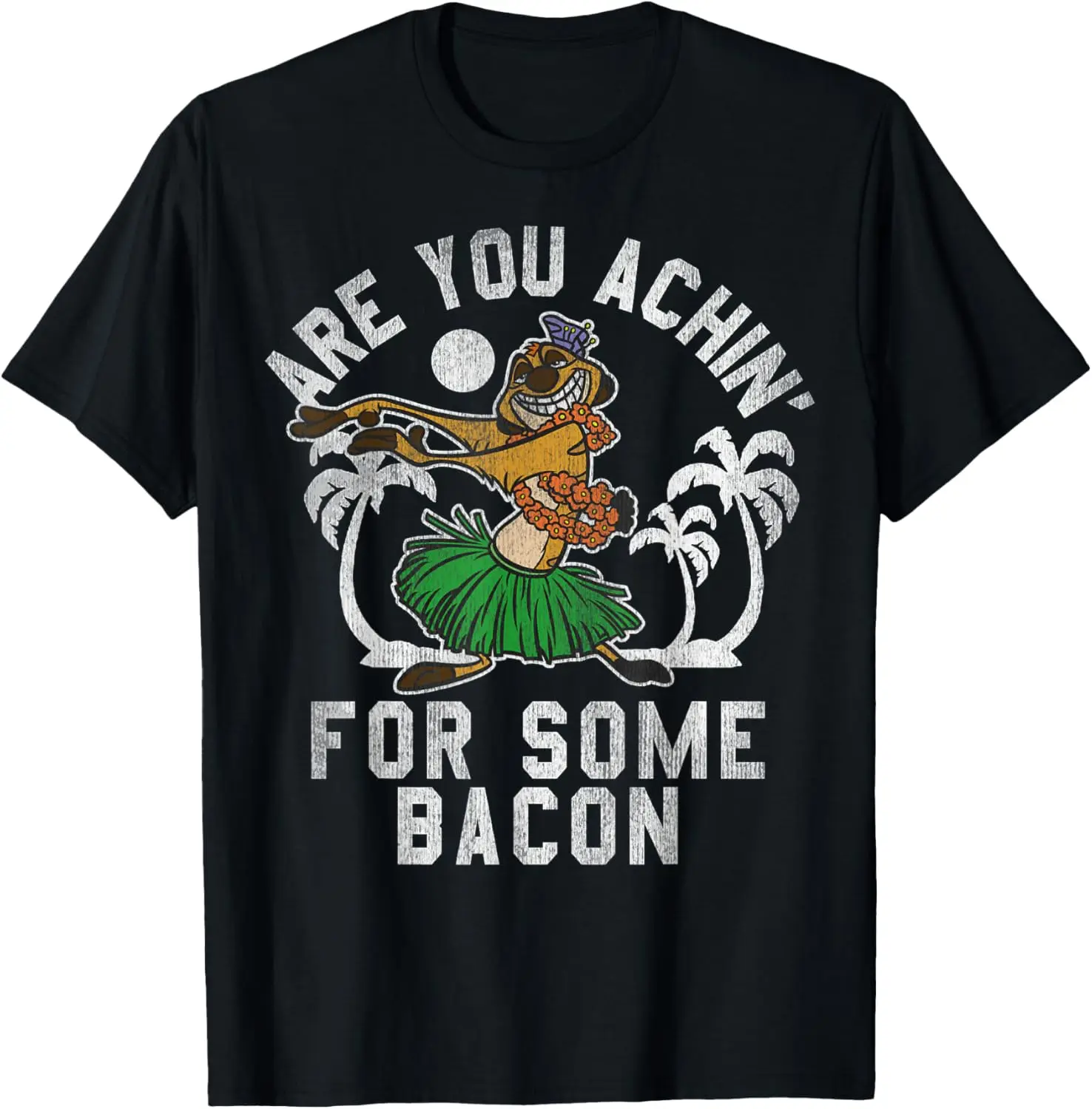 Футболка с изображением Диснея короля льва тимона ахина бекона